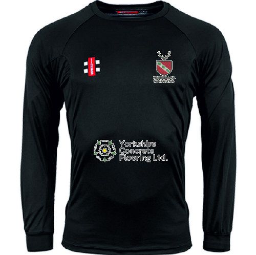 Hollingworth Cricket Club GN Black Matrix LS Tee  Jnr