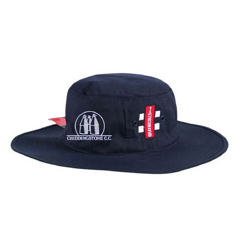 Chiddingstone CC GN Wide Brim Sun Hat Navy