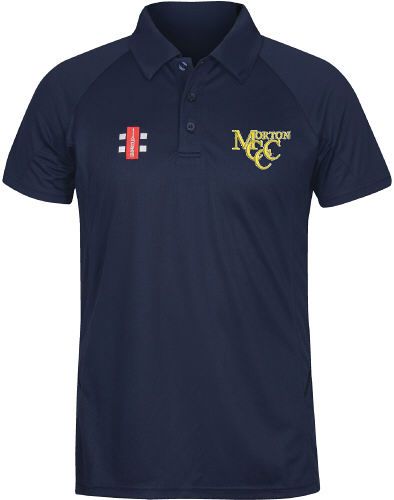 Morton Cricket Club GN Navy Matrix Polo Shirt  Jnr