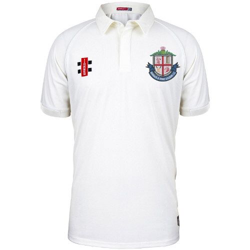 Burbage & Stoke Golding CC GN Matrix Ivory Cricket Shirt S/S Snr