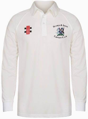 Seamer & Irton Cricket Club GN Matrix Cricket Shirt L/S Jnr No Sponsor