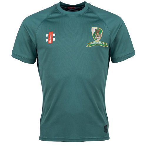 Wiseton CC GN Green Matrix TShirt  Snr