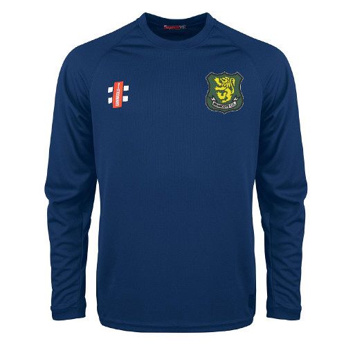Bramcote CC GN Navy Matrix L/S Tee  Snr