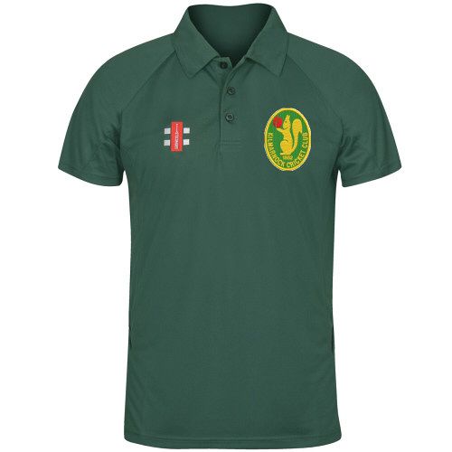 Kilmarnock Cricket Club GN Green Matrix Polo Shirt  Snr