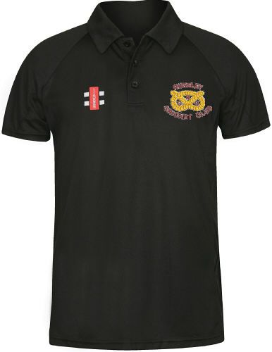Rugeley Cricket Club GN Black Matrix Polo Shirt  Snr