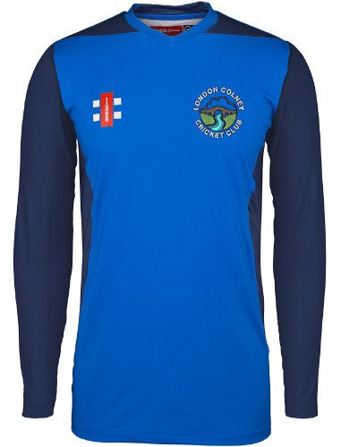 London Colney Cricket Club GN Pro Perf T20 L/S Shirt Navy  Snr