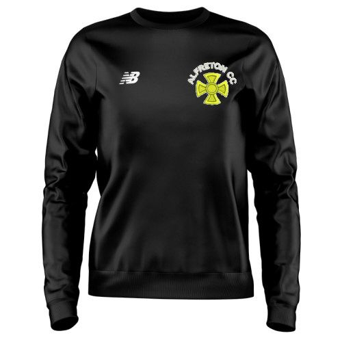 Alfreton Cricket Club New Balance Training Sweater Black  Snr