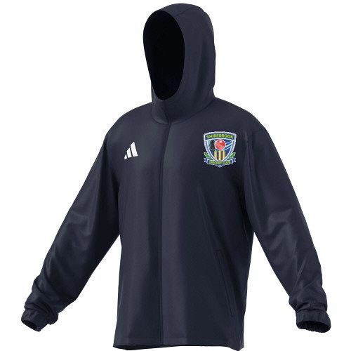 Shirebrook Cricket Club adidas Cricket Entrada 26 All Weather Jacket Navy  Jnr