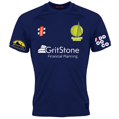 Chesterfield Cricket Club GN Navy Matrix Tee S/S Snr