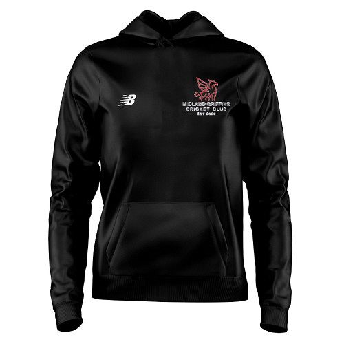 Midland Griffins Cricket Club New Balance Training Hoody Black  Snr