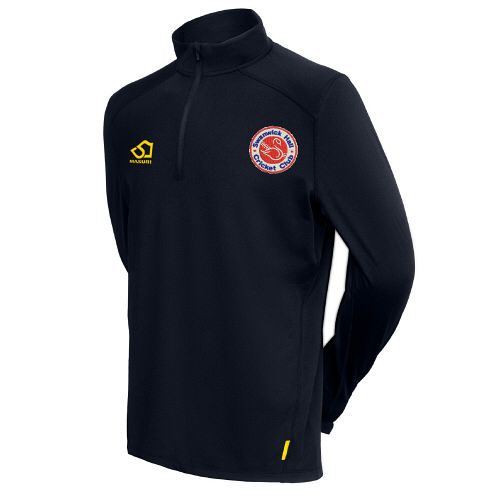 Swanwick Hall Cricket Club 1/4 Zip Masuri Cricket Fleece Navy Jnr