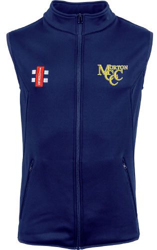 Morton Cricket Club GN Navy Fleece Bodywarmer  Snr