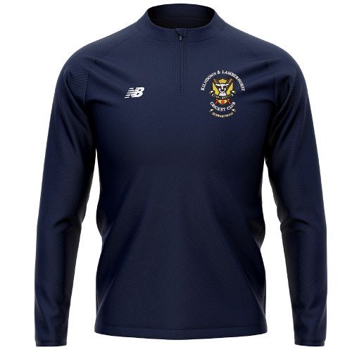 Kilndown and Lamberhurst Cricket Club New Balance 1/4 Zip Mid Layer Navy  Snr