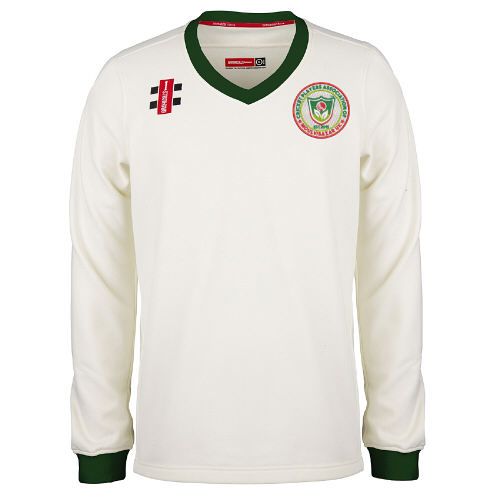 Cricket Players Association of Moulvibazar UK GN Pro Performance Green L/S Trim Sweater Jnr