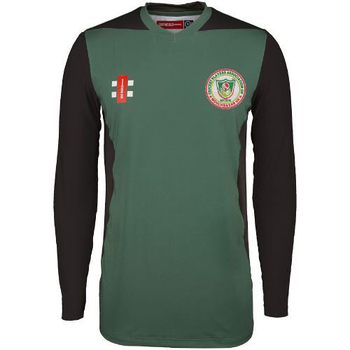 Cricket Players Association of Moulvibazar UK GN Green T20 Cricket Shirt LS  Snr