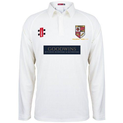 Youlgrave Lodge CC GN Matrix Cricket Shirt L/S Snr