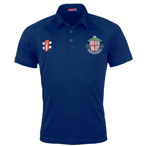 Burbage & Stoke Golding CC GN Navy Matrix Polo Shirt  Snr