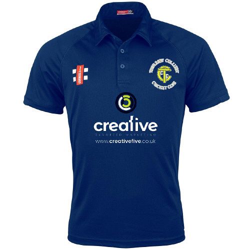 Thoresby Colliery CC GN Navy Matrix Polo Shirt  Jnr