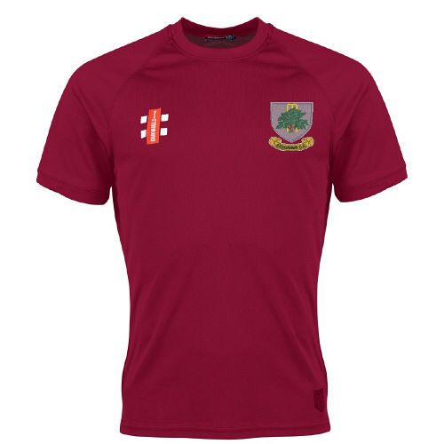 Kesgrave CC GN Maroon Matrix TShirt  Snr