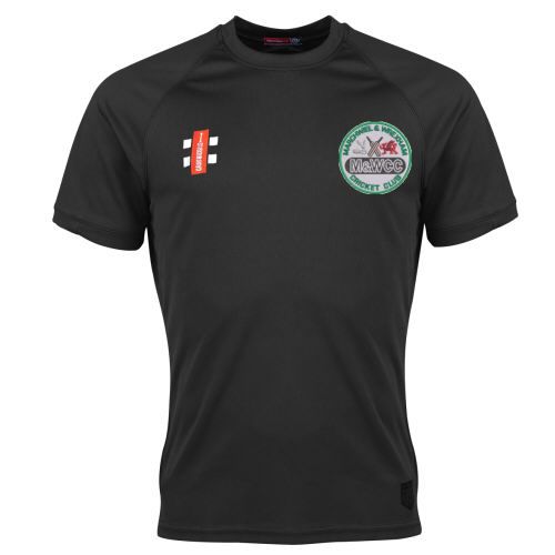 Marchwiel and Wrexham  CC GN Black Matrix SS Tee  Snr