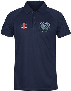 Leven Valley Cricket Club GN Navy Matrix Polo Shirt  Snr