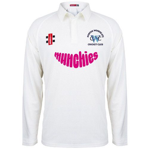 Norton Woodseats CC GN Matrix Cricket Shirt L/S Jnr