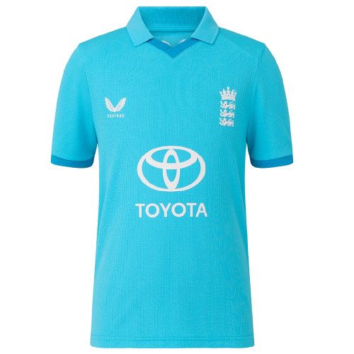 2026 England Castore ODI Cricket Shirt Jnr front