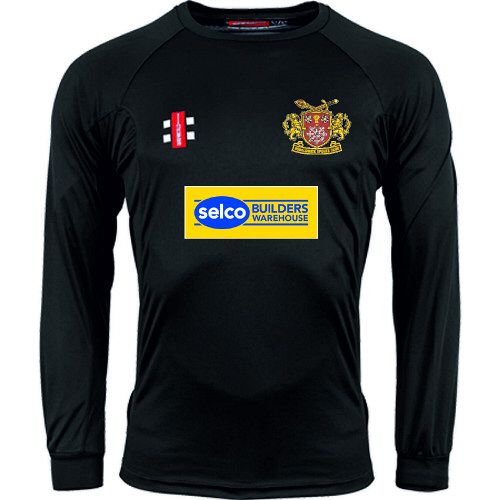 Osbaldwick CC GN Black Matrix LS Tee  Jnr
