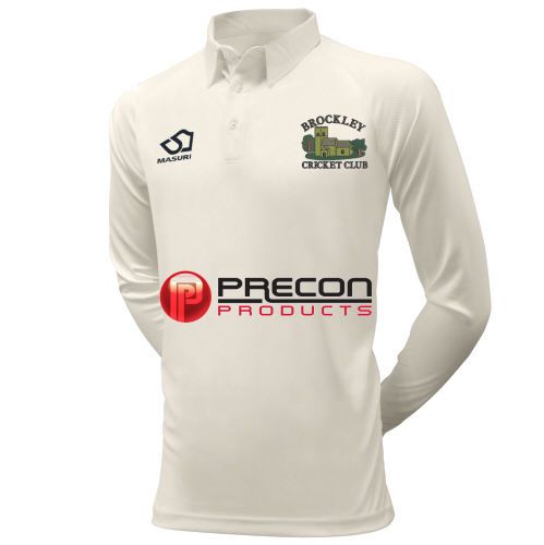 Brockley CC Masuri Cricket Playing Shirt L/S  Snr