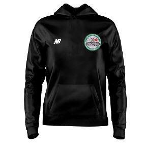 Marchwiel and Wrexham Cricket Club New Balance Training Hoody Black  Jnr