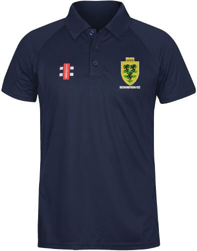 Eckington Cricket Club GN Navy Matrix Polo Shirt  Jnr