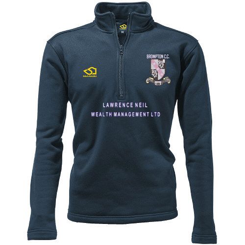 Brompton CC Masuri Cricket 1/4 Zip Fleece Navy  Snr