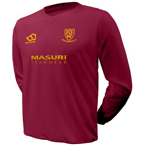 South Wingfield CC Masuri T20 Maroon Sweater L/S Snr