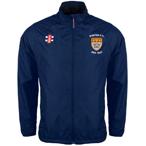 Burton (Derbyshire) CC GN Navy Velocity Rain Jacket  Jnr