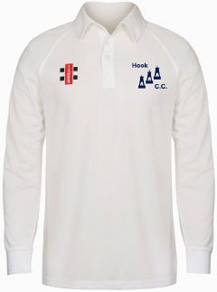 Hook Cricket Club GN Matrix Cricket Shirt L/S Jnr