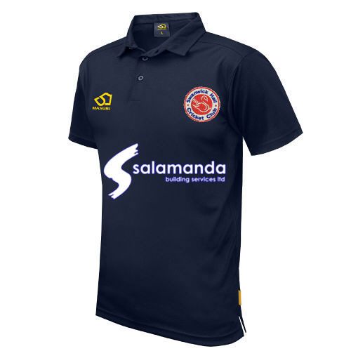 Swanwick Hall Cricket Club Masuri Cricket Polo Shirt Navy Snr