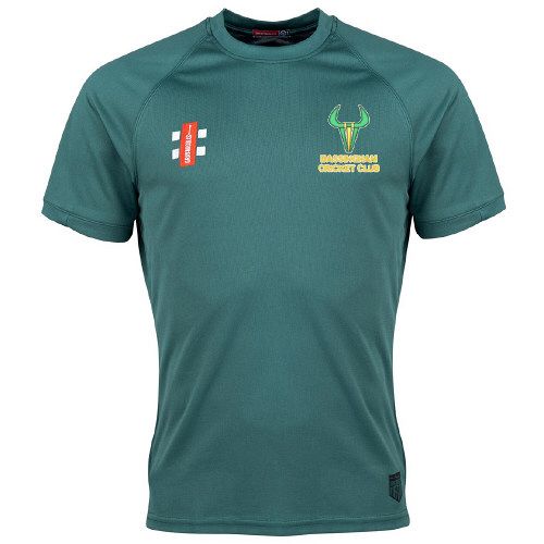 Bassingham CC GN Green Matrix TShirt  Snr