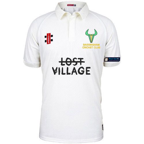 Bassingham CC GN Matrix Ivory Cricket Shirt S/S Snr
