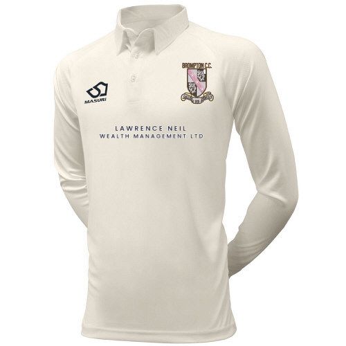 Brompton CC Masuri Cricket Playing Shirt L/S  Snr