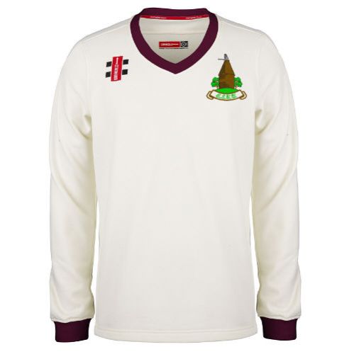 East Sutton CC GN Pro Performance Maroon L/S Sweater Jnr