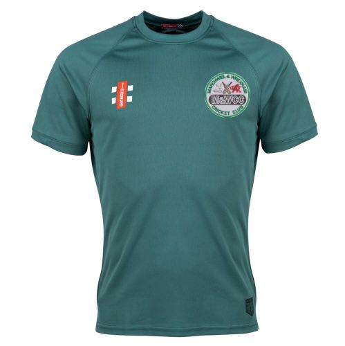 Marchwiel and Wrexham  CC GN Green Matrix SS Tee  Jnr