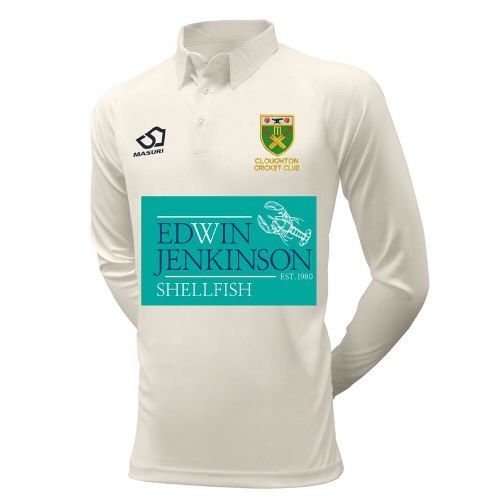 Cloughton CC Masuri Cricket Playing Shirt L/S  Snr