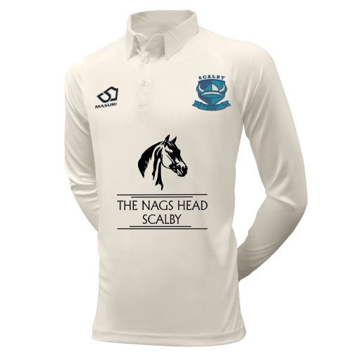 Scalby CC Masuri Cricket Playing Shirt L/S  Snr