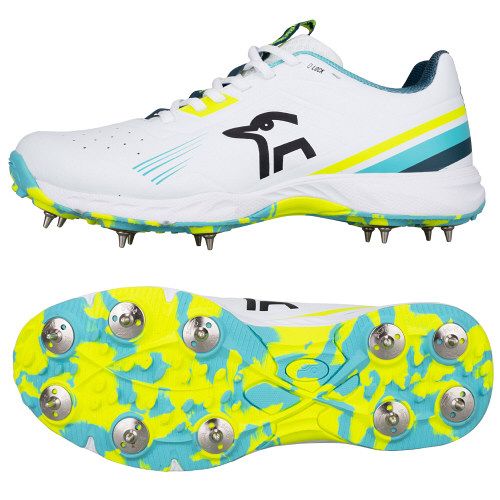 Kookaburra KC 3.0 Aqua/Yellow Spike Cricket Shoes 2026 Jnr