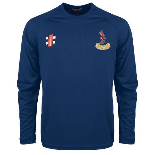Westerham Cricket Club GN Navy Matrix Long Sleeve Tee  Jnr