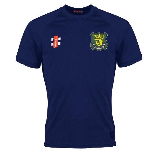 Bramcote CC GN Navy Matrix TShirt  Snr