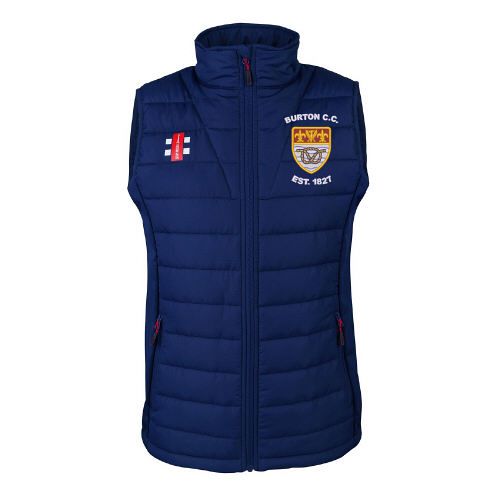Burton (Derbyshire) CC GN Pro Performance Navy Bodywarmer  Snr