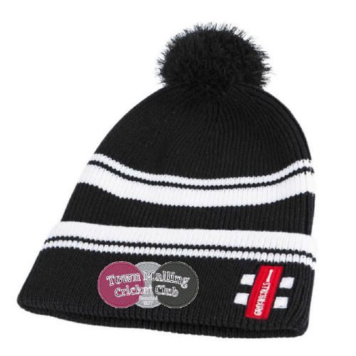 Town Malling CC GN Black Bobble Hat