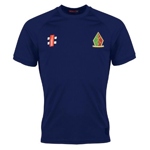 Ilford Catholic Cricket Club GN Navy Matrix TShirt  Jnr