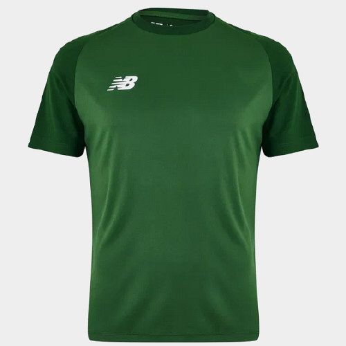 New Balance Cricket Training Shirt Green Snr